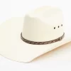 Cody James Men's Laced Woven Straw Western Hat