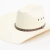 Cody James Men's Laced Woven Straw Western Hat