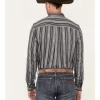 Cody James Men's Wiltern Striped Long Sleeve Button-Down Stretch Western Shirt