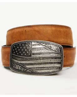 Cody James Men's American Flag Buckle Belt