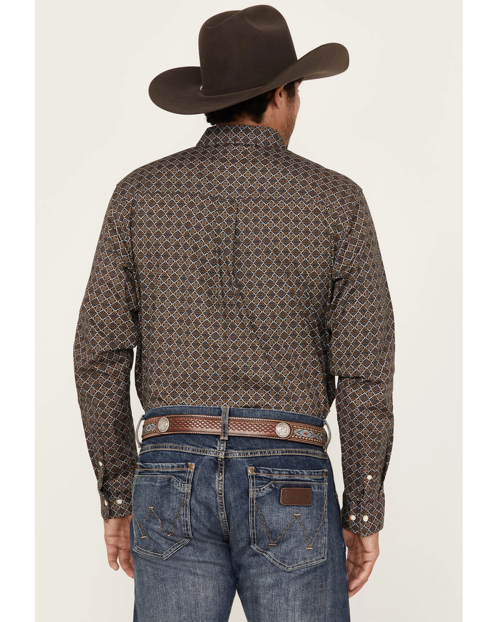 Cody James Men's Money Maker Print Long Sleeve Button Down Western Shirt - Tall - Image 3