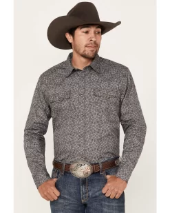 Cody James Men's Down Range Medallion Print Long Sleeve Western Snap Shirt