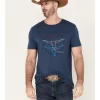 Cody James Men's Triple Bull Short Sleeve Graphic T-Shirt