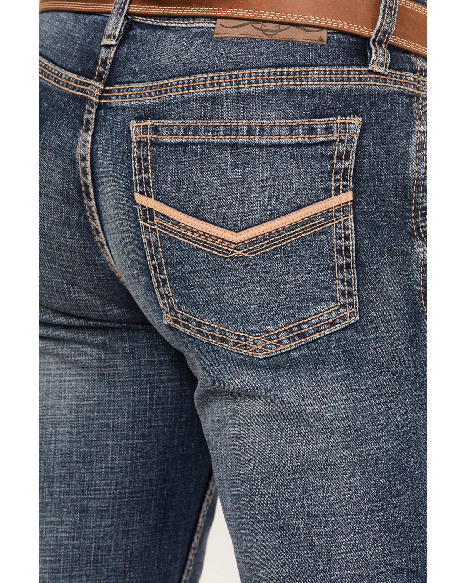 Cody James Men's Stonewall Dark Wash Slim Bootcut Stretch Denim Jeans - Image 3