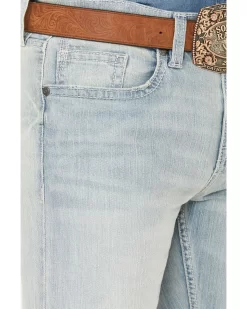 Cody James Men's Pioneer Light Wash Slim Bootcut Stretch Denim Jeans