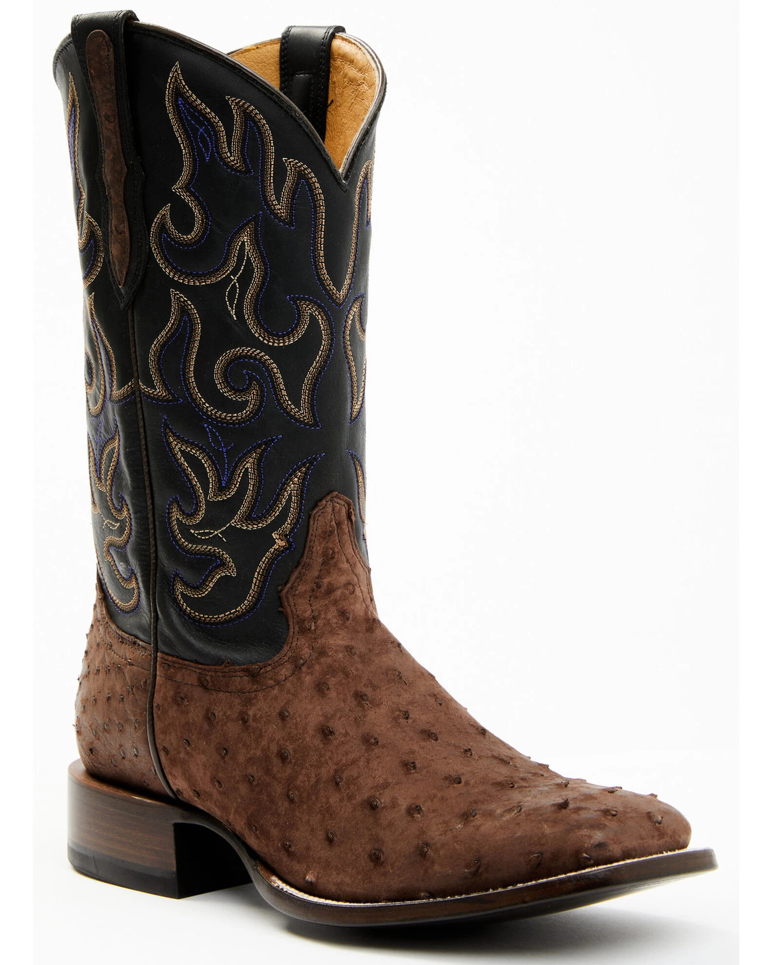 Cody James Men's Exotic Full Quill Ostrich Western Boots - Broad Square Toe - Image 3