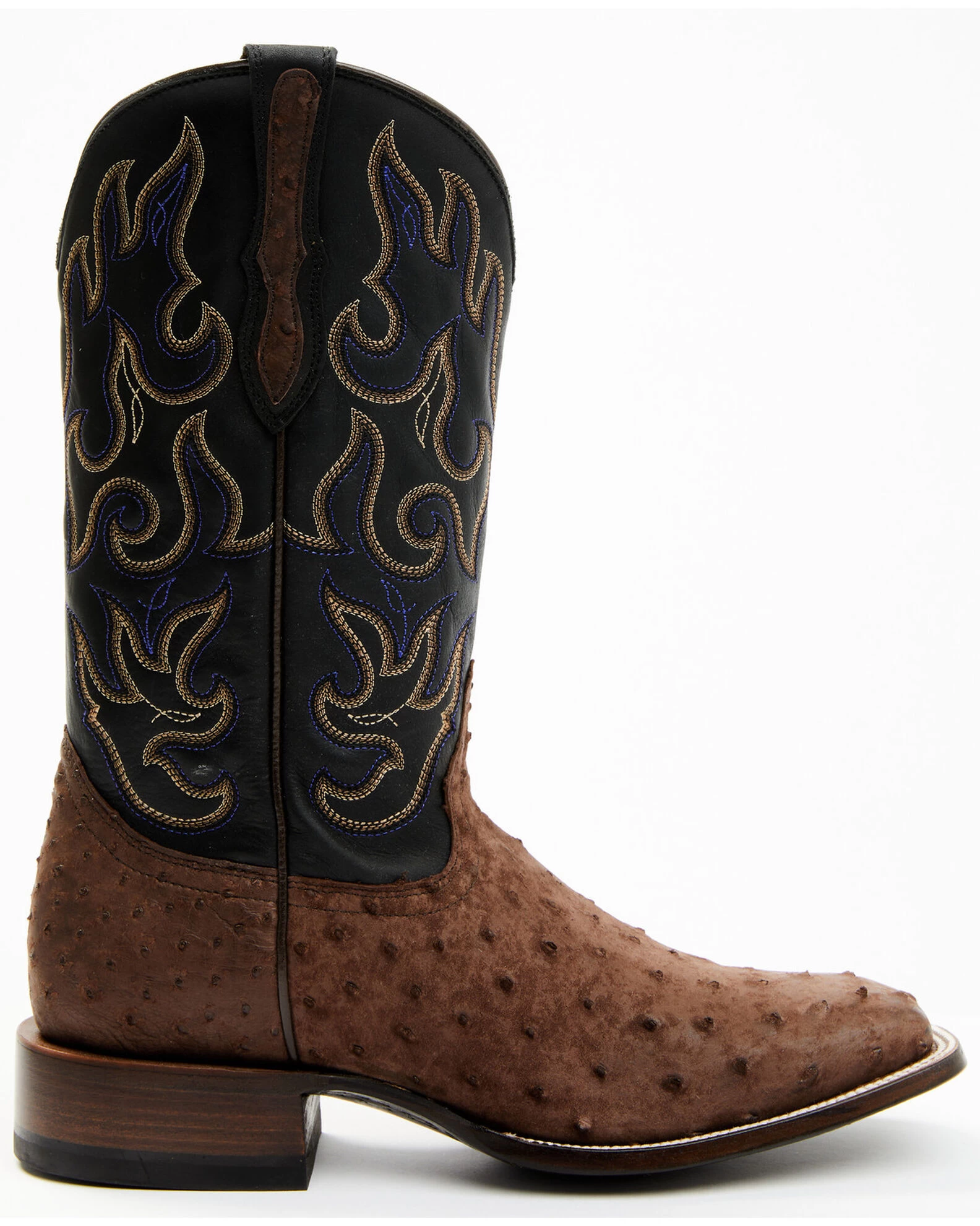 Cody James Men's Exotic Full Quill Ostrich Western Boots - Broad Square Toe - Image 5