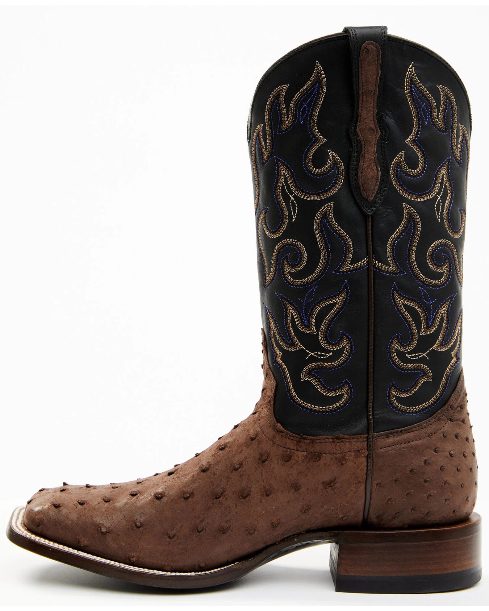 Cody James Men's Exotic Full Quill Ostrich Western Boots - Broad Square Toe - Image 7