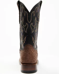 Cody James Men's Exotic Full Quill Ostrich Western Boots - Broad Square Toe