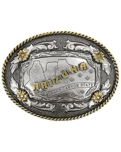 Cody James Men's Antiqued Oval Arizona Belt Buckle