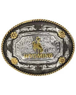 Cody James Men's Oval Wyoming Belt Buckle