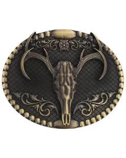 Cody James Men's Deer Skull Belt Buckle