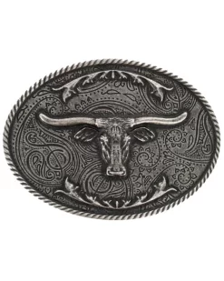 Cody James Men's Etched Longhorn Buckle