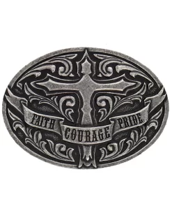 Cody James Men's Cross Faith Courage Pride Buckle
