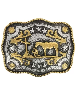 Cody James Men's Christian Cowboy Rectangle Belt Buckle